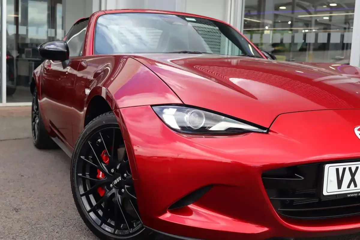 New Mazda MX5 Homura-Line 184 HP (135 kW) 2025 Soul red crystal Cabriolet