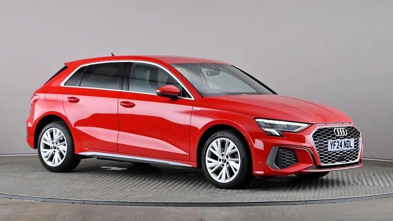 Red Used 2024 Audi A3 e-tron S-Line Hatchback | £20,298 (Super price) - Image 1/4