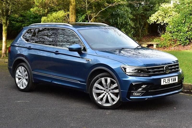 Used VW Tiguan Allspace R-line 150 HP (110 kW) 2019 Blue SUV