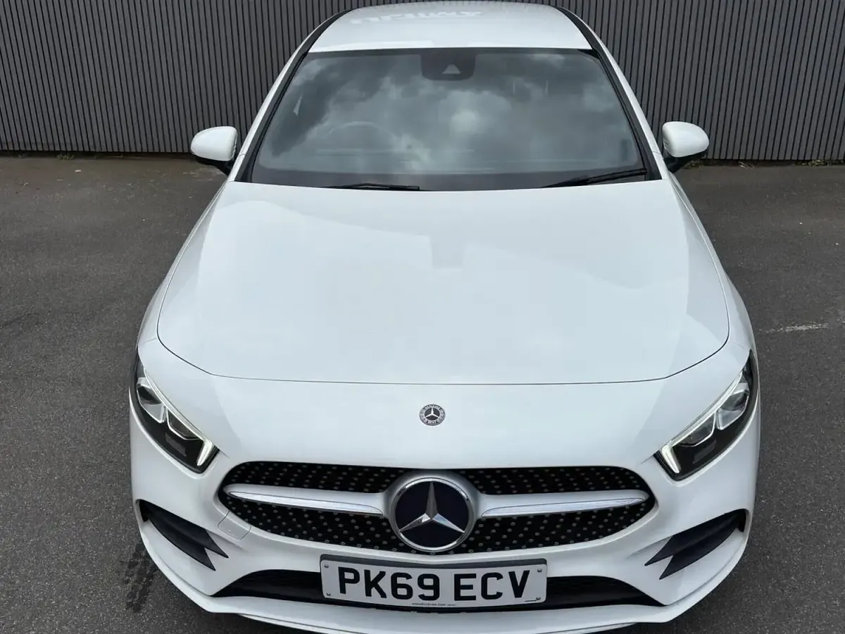 Used Mercedes A180 AMG line 114 HP (83 kW) 2019 White Sedan
