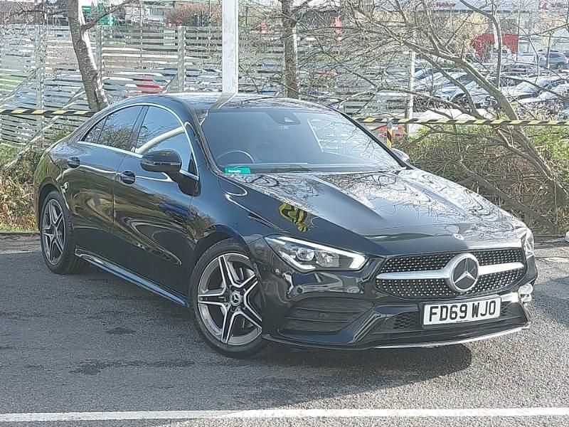 Used Mercedes CLA200 AMG line 163 HP (119 kW) 2019 Black Sedan