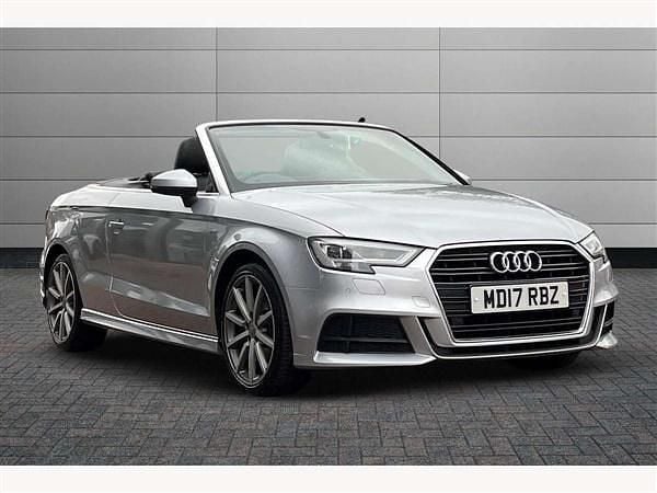 Silver Used 2017 Audi A3 Cabriolet S-Line Cabriolet | £16,690 (A bit pricey) - Image 1/2