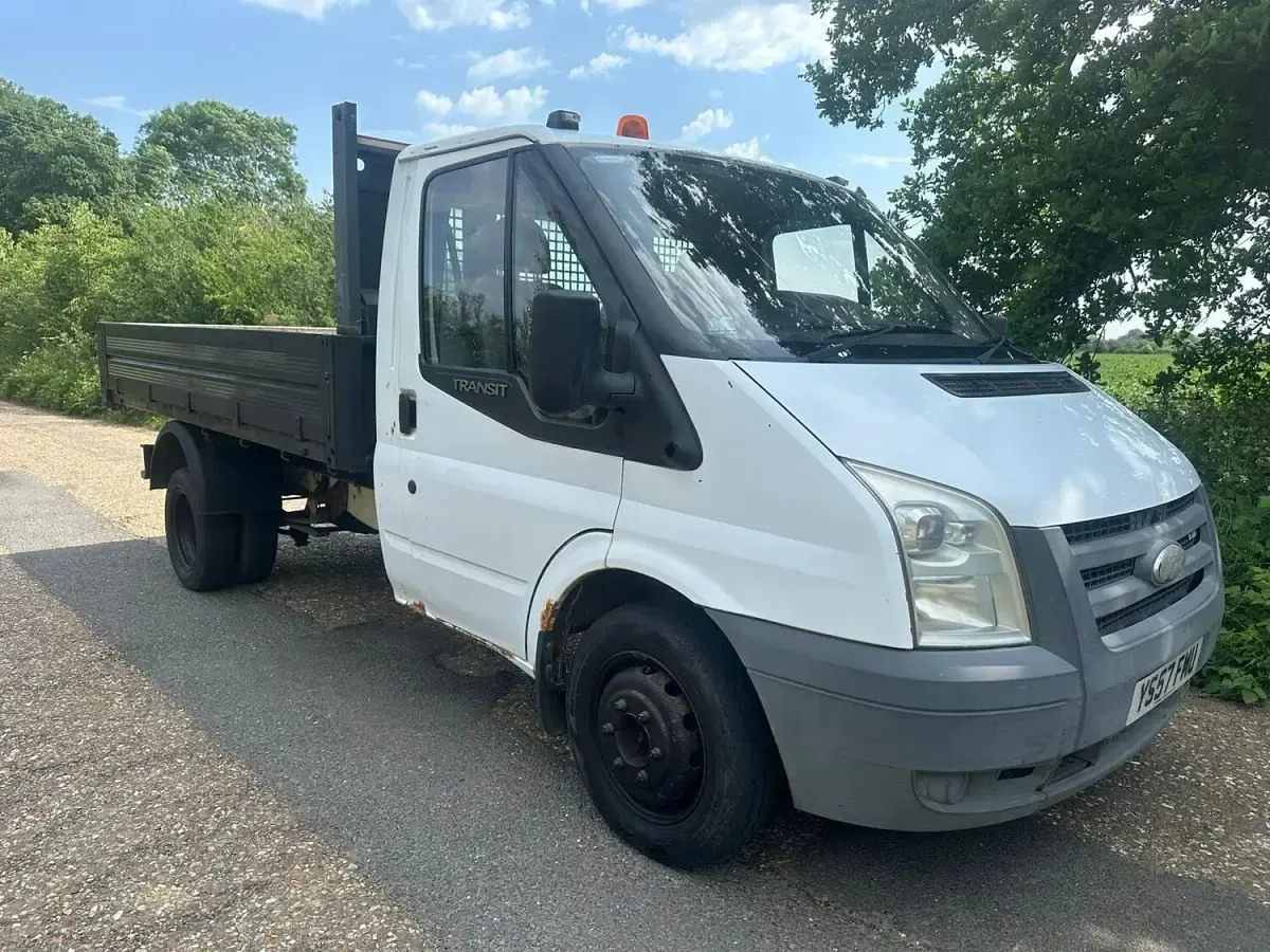 Used Ford Transit 100 HP (73 kW) 2008 White Cabriolet