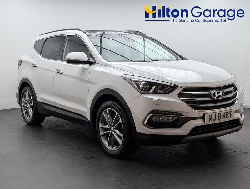 White Used 2018 Hyundai Santa Fe Premium SE SUV | £18,000 (Good price) - Image 1/4