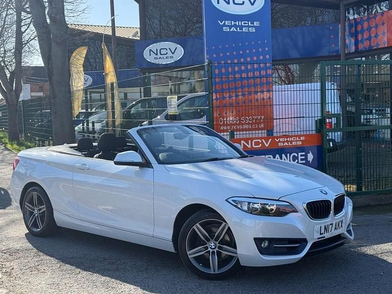 Used BMW 218 Sport Line 2017 White Cabriolet