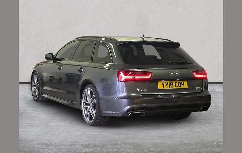 Used Audi A6 Black Edition 252 HP (185 kW) 2018 Daytona grey, pearl effect Estate