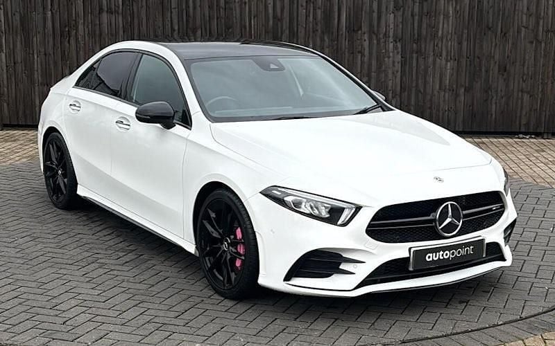 White Used 2021 Mercedes A35 AMG Premium Sedan | £25,499 (Fair price) - Image 1/2
