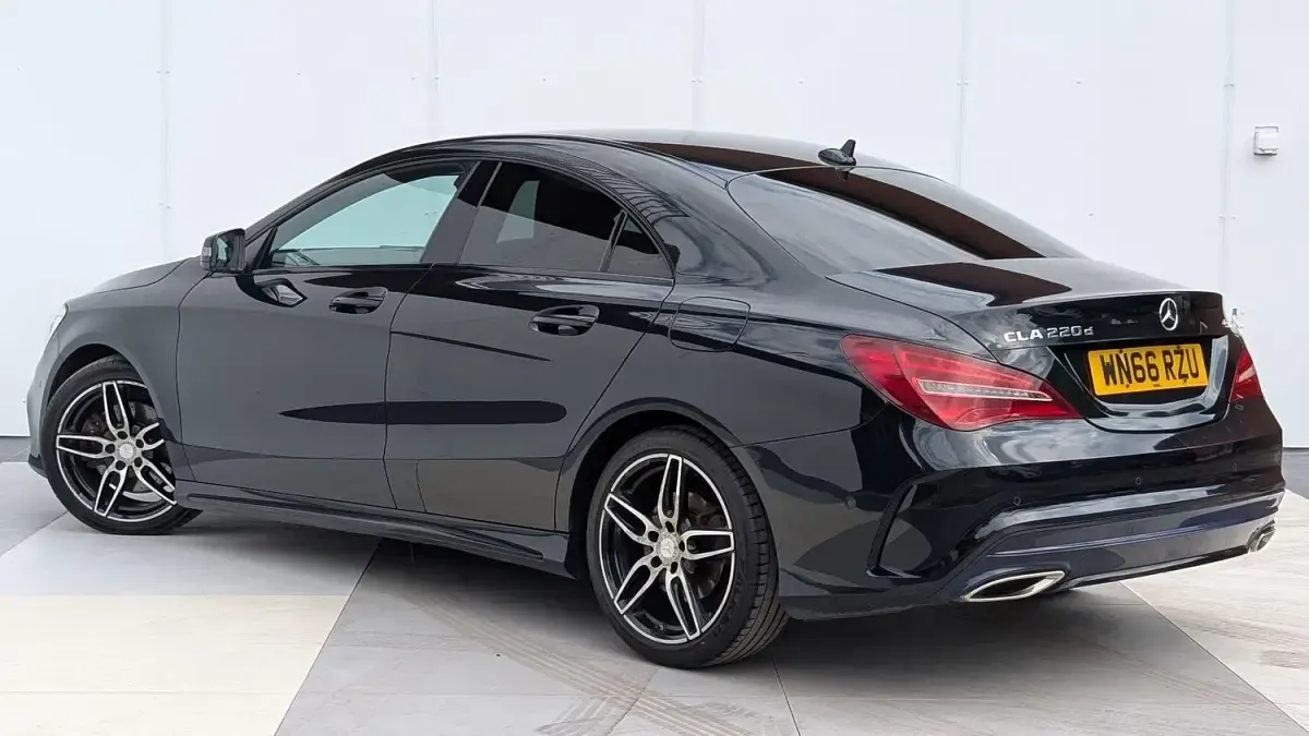 Used Mercedes CLA220 AMG line 177 HP (130 kW) 2017 Black Sedan