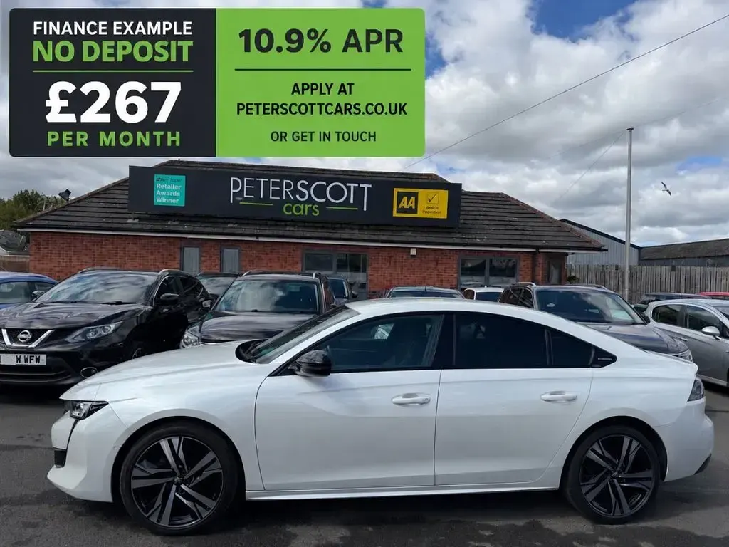 Used Peugeot 508 GT-line 130 HP (95 kW) 2018 White Hatchback