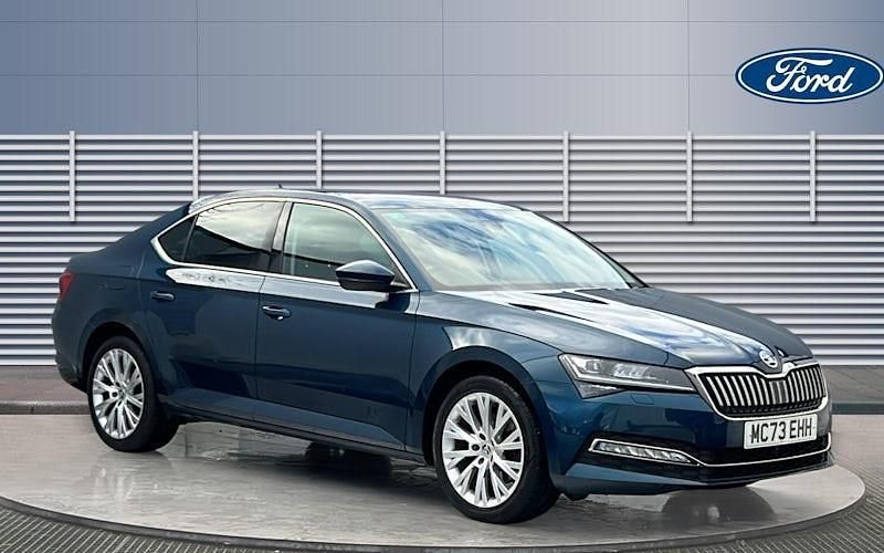 Used Skoda Superb SE L 150 HP (110 kW) 2023 Blue Hatchback