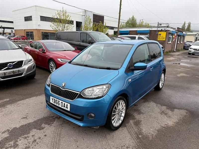 Used Skoda Citigo SE L 75 HP (55 kW) 2016 Blue Hatchback