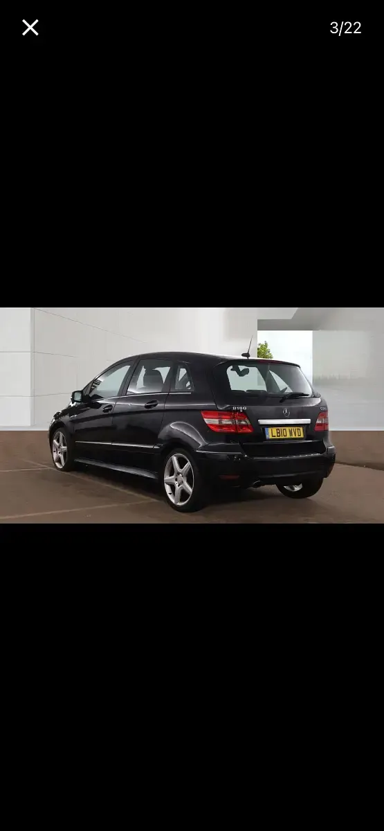 Used Mercedes B180 2010 Black MPV