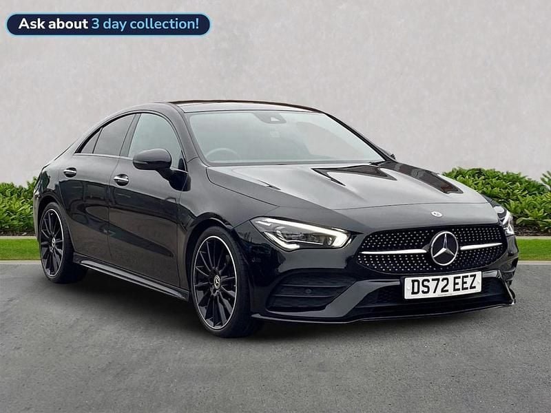 Black Used 2022 Mercedes CLA180 AMG Line Premium Plus Sedan | £28,699 (Expensive) - Image 1/4