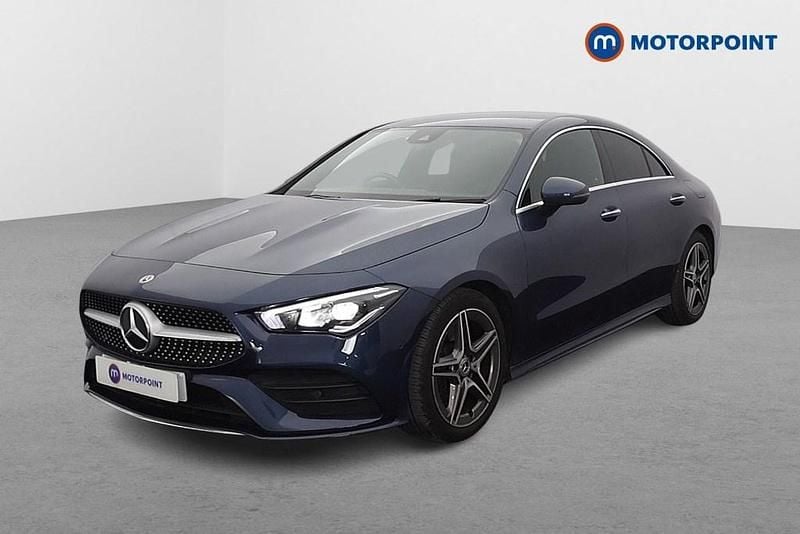Used Mercedes CLA250 AMG Line Premium 224 HP (164 kW) 2022 Blue Sedan