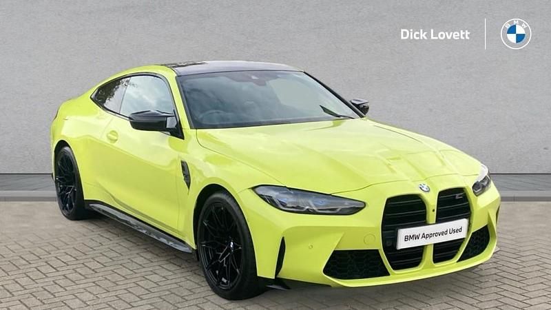 Yellow Used 2022 BMW M4 Competition Edition Coupe | £52,995 (Fair price) - Image 1/4