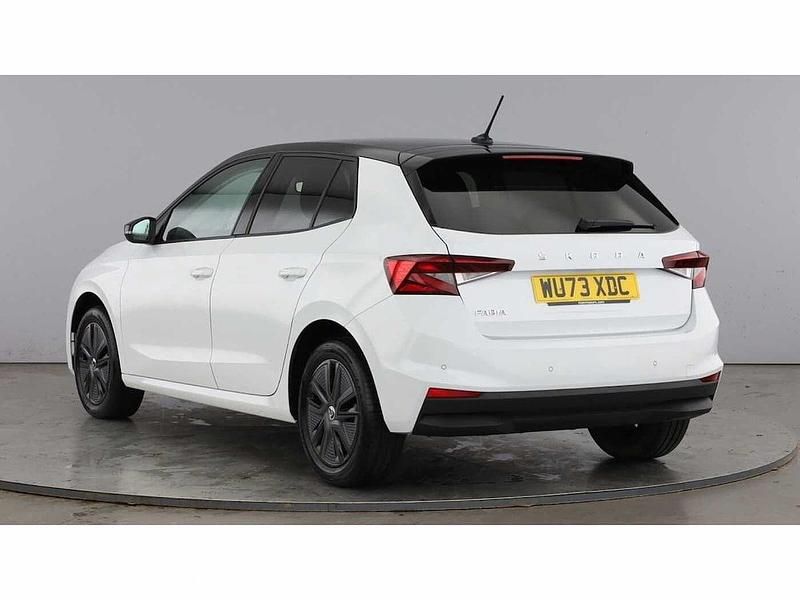 Used Skoda 110 R Colour Edition 81 HP (59 kW) 2023 Moon white metallic body / black magic pearl effect roof Hatchback