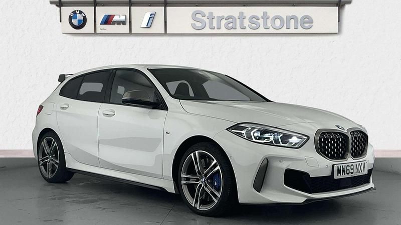 Used BMW M135 Shadowline 302 HP (222 kW) 2019 White Hatchback