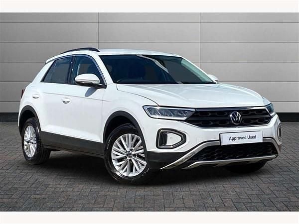 Pure white Used 2022 VW T-Roc Life SUV | £16,950 (Fair price) - Image 1/4