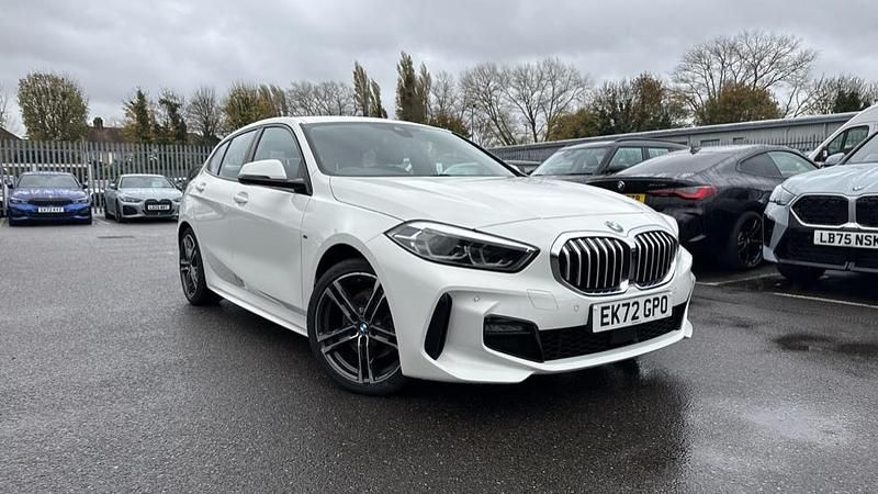 White Used 2022 BMW 118 M Sport Hatchback | £18,811 (Good price) - Image 1/4