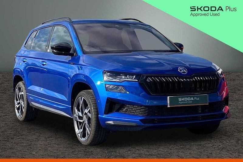 Used Skoda Karoq SportLine 110 HP (80 kW) 2024 Race blue metallic SUV