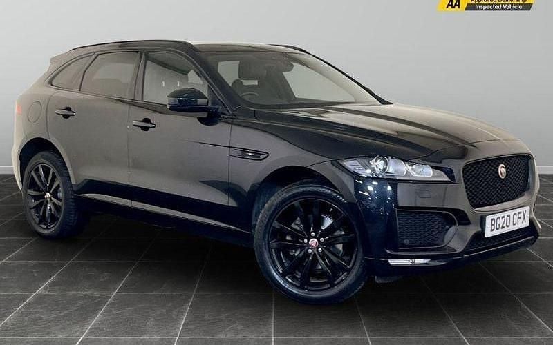 Black Used 2020 Jaguar F-Pace Chequered Flag SUV | £17,895 (Good price) - Image 1/2
