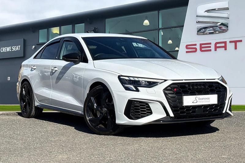 Used Audi S3 Black Edition 2024 White Sedan