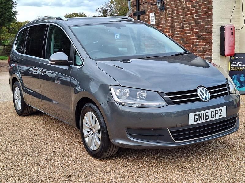 Grey Used 2016 VW Sharan SE MPV | £9,995 (Fair price) - Image 1/4