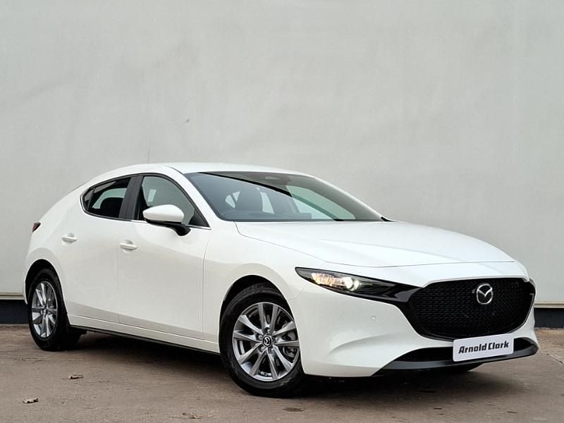 White New 2025 Mazda 3 Homura-Line Hatchback | £25,798 (Expensive) - Image 1/4