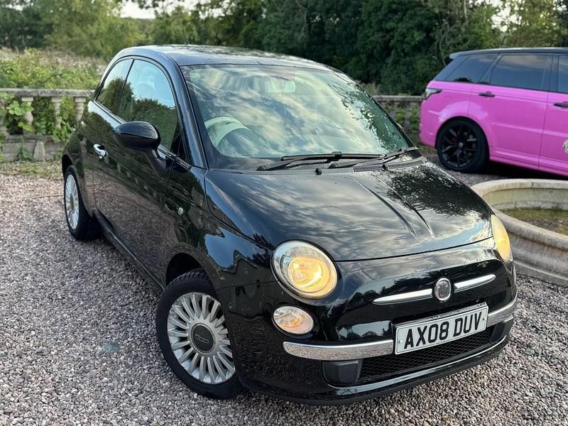 Black Used 2008 Fiat 500 Lounge Hatchback | £1,795 (Expensive) - Image 1/4