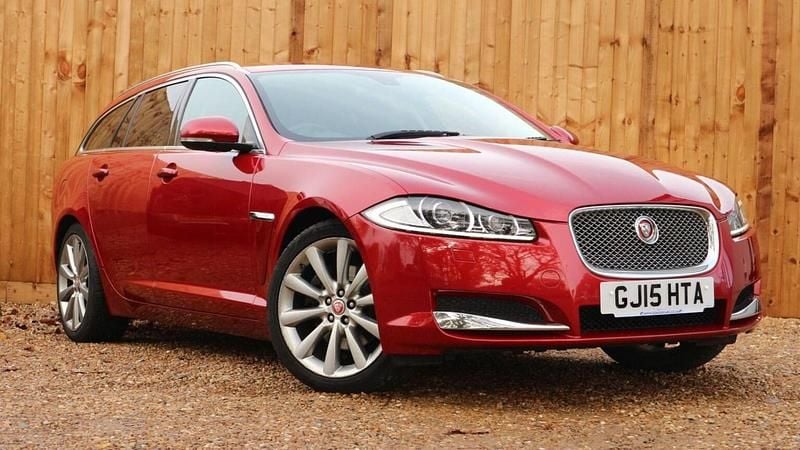 Red Used 2015 Jaguar XF Sportbrake Portfolio Estate | £9,500 (Fair price) - Image 1/4