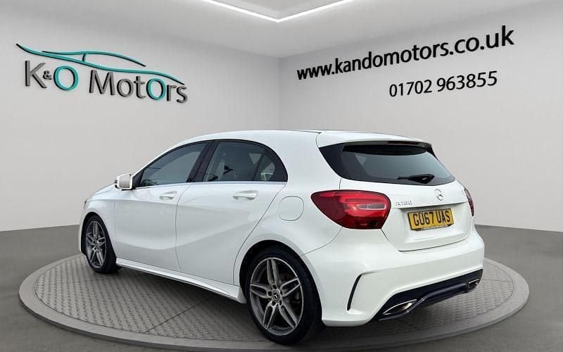 Used Mercedes A180 AMG line 122 HP (89 kW) 2017 White Hatchback