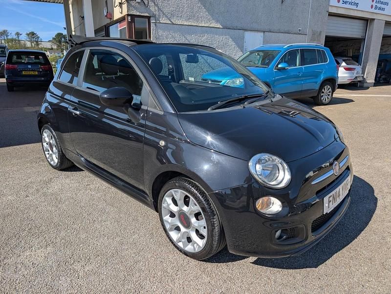 Usado Fiat 500C S 2014 Negro Descapotable