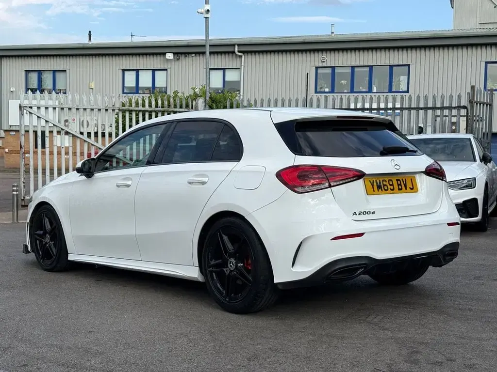 Used Mercedes A200 AMG line 150 HP (110 kW) 2019 White Hatchback