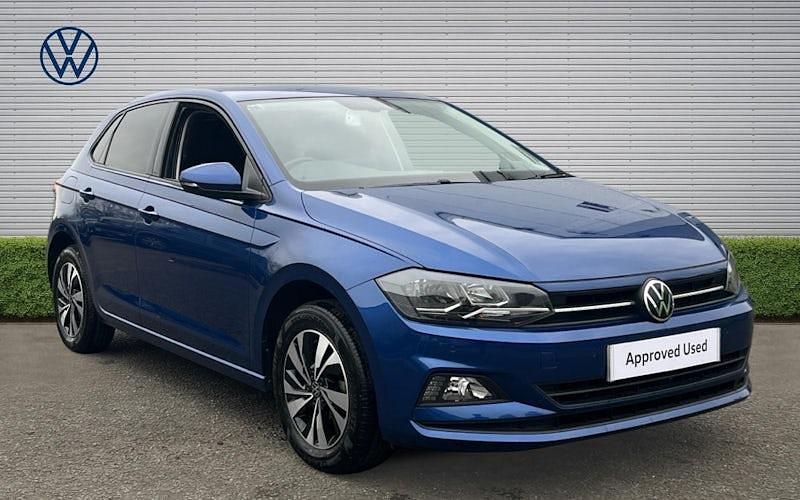 Used VW Polo Match 95 HP (69 kW) 2021 Blue Hatchback