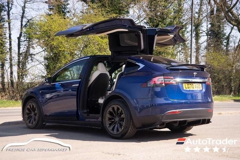 Blue Used 2020 Tesla Model X Long Range RWD SUV | £35,999 (Fair price) - Image 1/4
