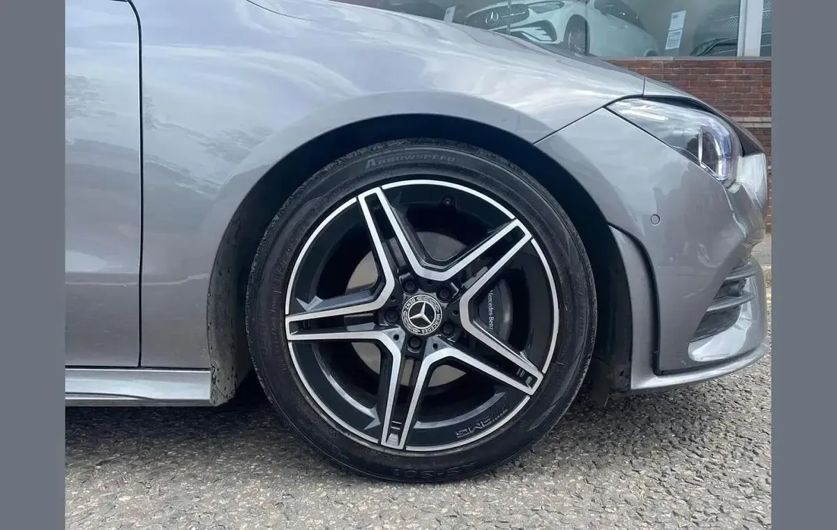 Used Mercedes CLA180 AMG Line Premium 136 HP (100 kW) 2023 Mountain grey Coupe