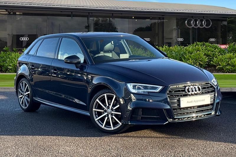 Blue Used 2020 Audi A3 Sportback Black Edition Hatchback | £18,349 (Fair price) - Image 1/4
