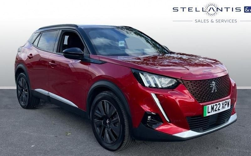Red Used 2022 Peugeot e-2008 Premium SUV | £15,499 (Fair price) - Image 1/4