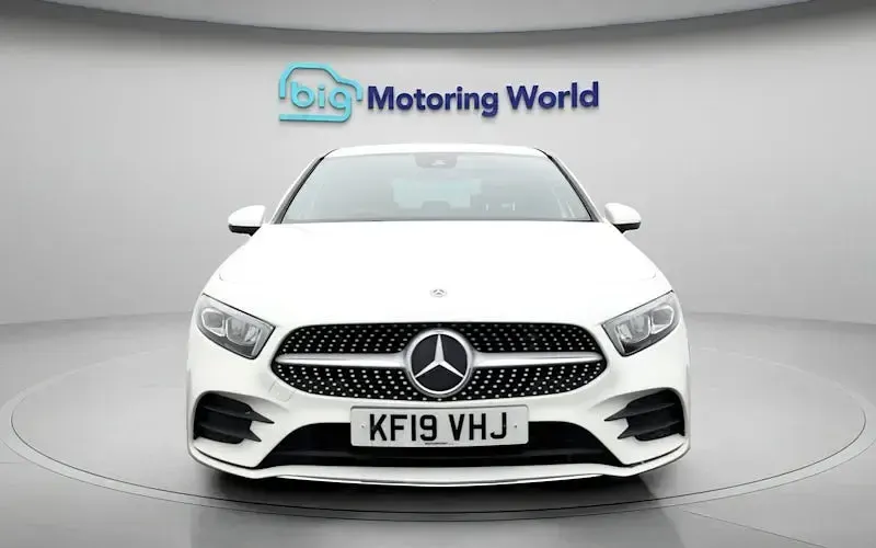 Used Mercedes A250 AMG line 224 HP (164 kW) 2019 White Sedan