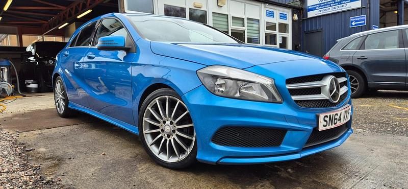 Used Mercedes A200 AMG 156 HP (114 kW) 2014 Blue Hatchback