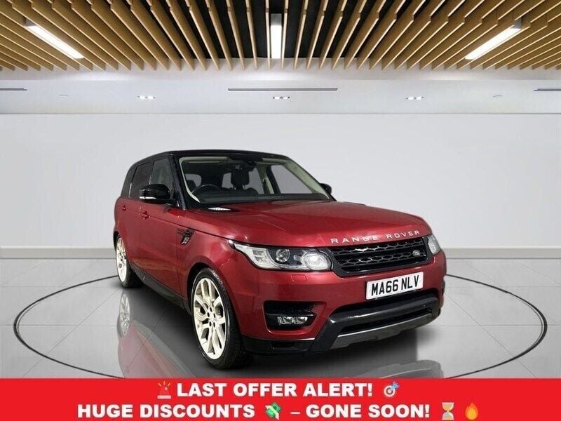 Red Used 2016 Land Rover Range Rover Sport HSE Dynamic SUV | £17,849 (Good price) - Image 1/3