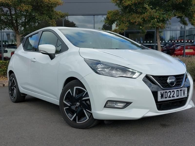 White Used 2022 Nissan Micra Acenta Hatchback | £15,798 (A bit pricey) - Image 1/4