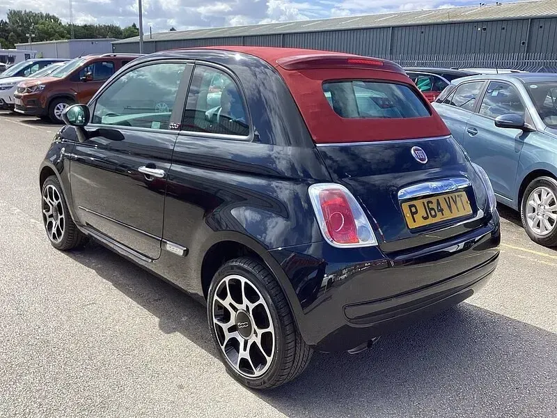 Used Fiat 500 Pop 69 HP (50 kW) 2014 Black Cabriolet