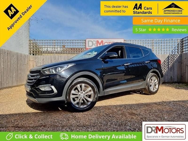 Black Used 2016 Hyundai Santa Fe Premium SUV | £8,840 (Super price) - Image 1/4