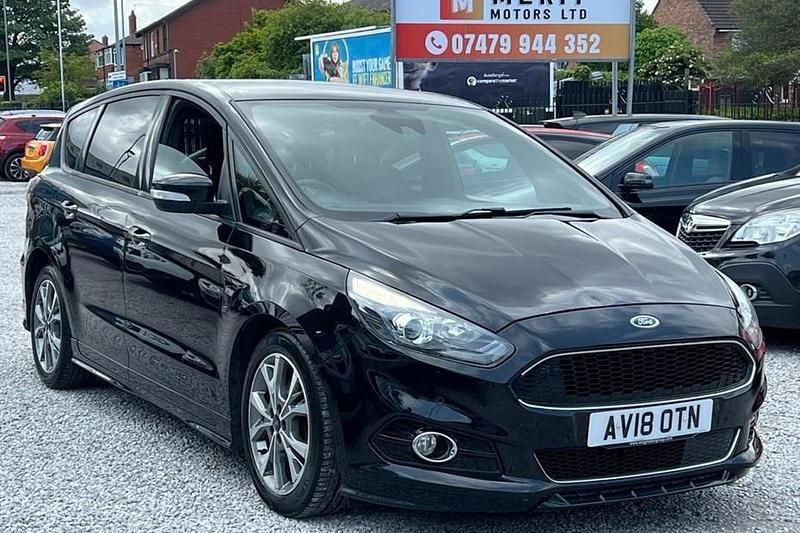 Black Used 2018 Ford S-MAX ST-Line MPV | £9,990 (Fair price) - Image 1/1