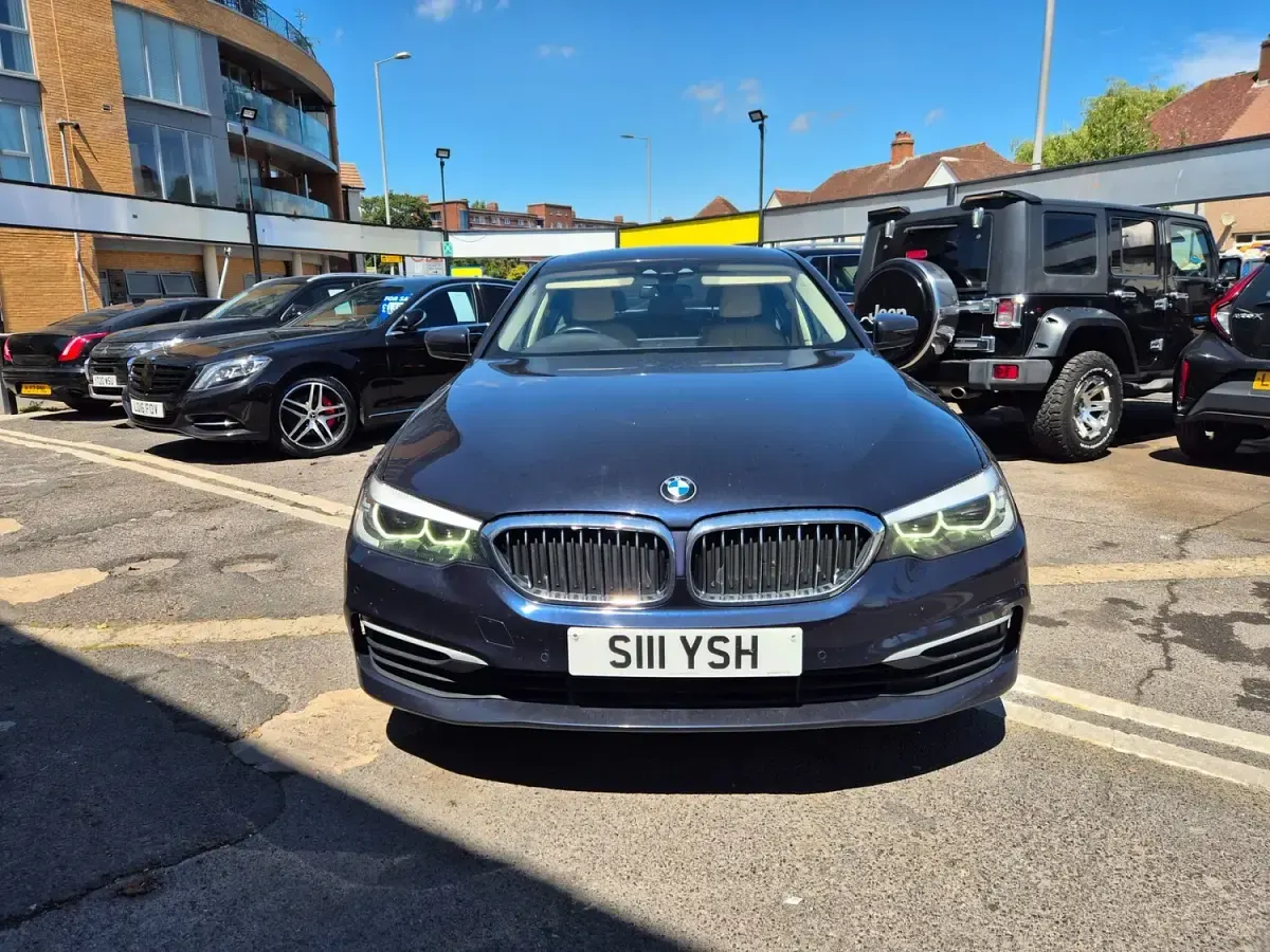 Used BMW 520 Sport Line 190 HP (139 kW) 2019 Blue Sedan