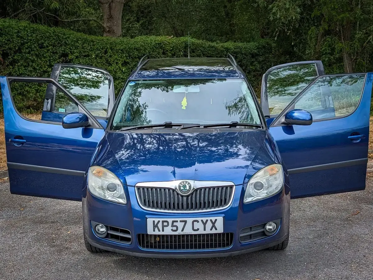 Used Skoda Roomster 105 HP (77 kW) 2007 Blue MPV