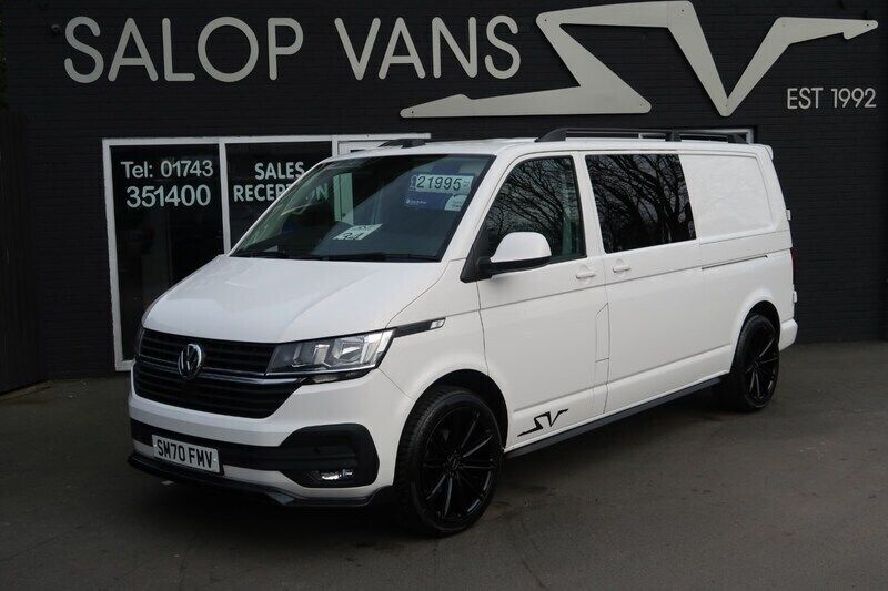 White Used 2020 VW T6.1 Highline Van | £21,995 - Image 1/4