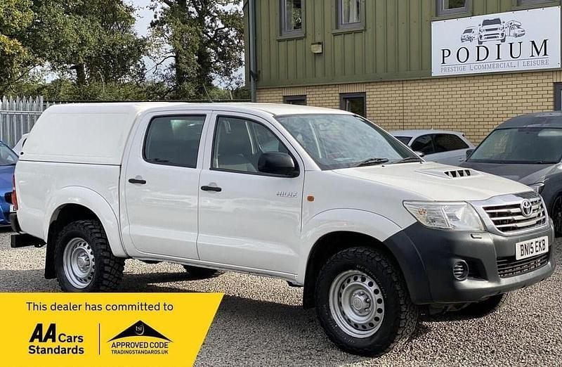 White Used 2015 Toyota HiLux Active Pickup | £12,990 (Expensive) - Image 1/3