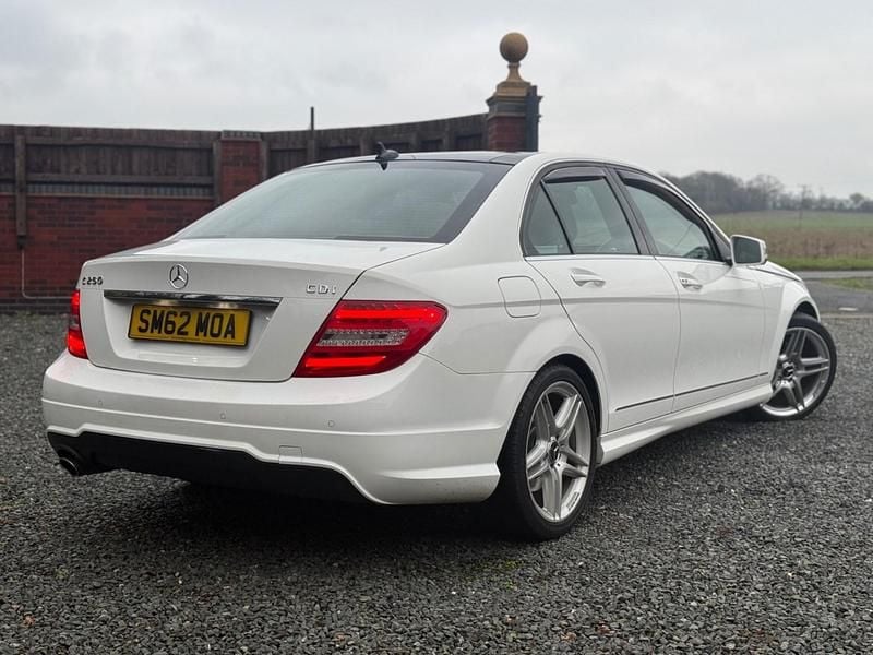 Used Mercedes C250 AMG 2012 White Sedan